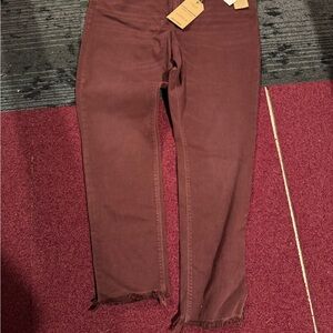 Lucky Brand Burgundy Pants